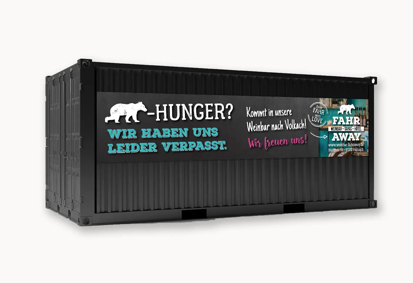 Familienweingut Braun Containerbeklebung