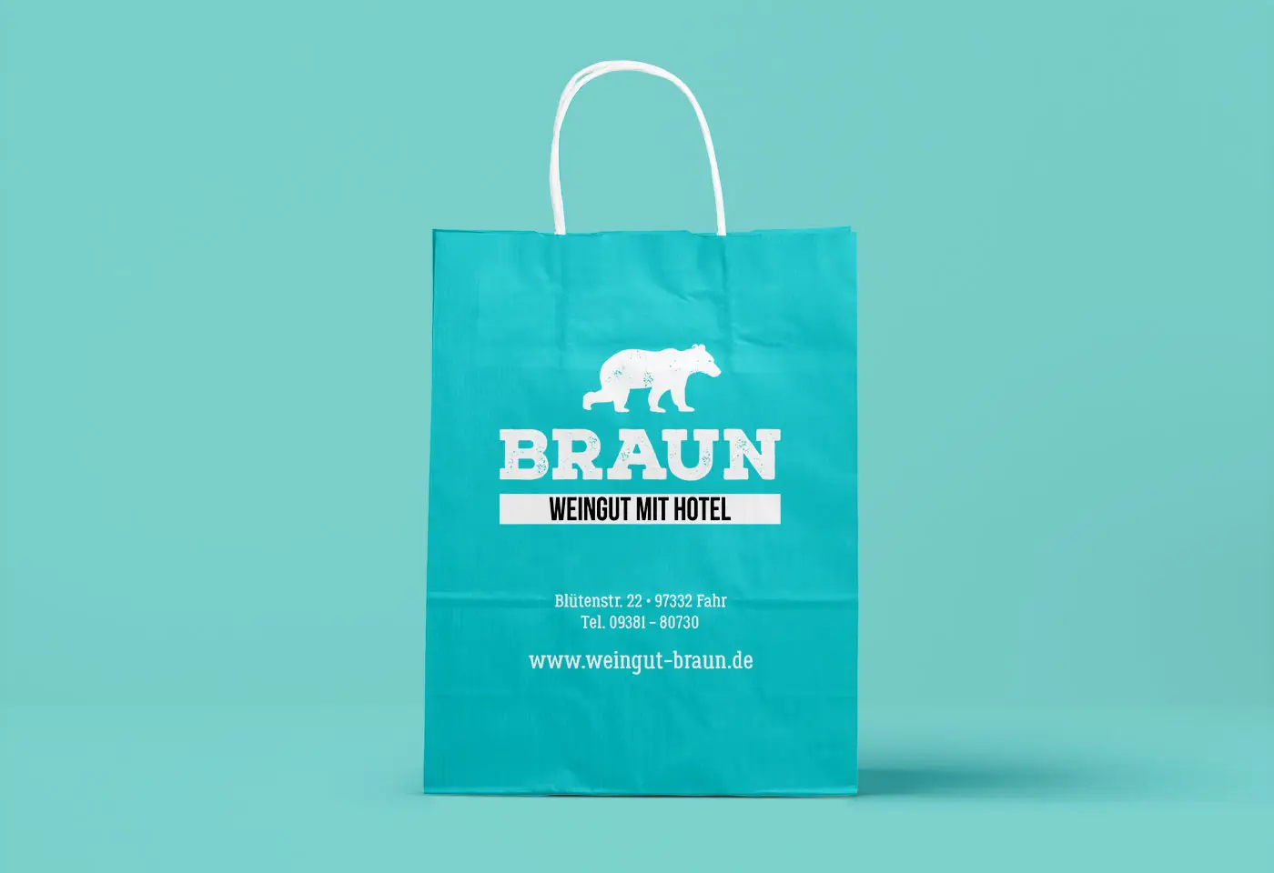 Papiertragetaschen Familienweingut Braun