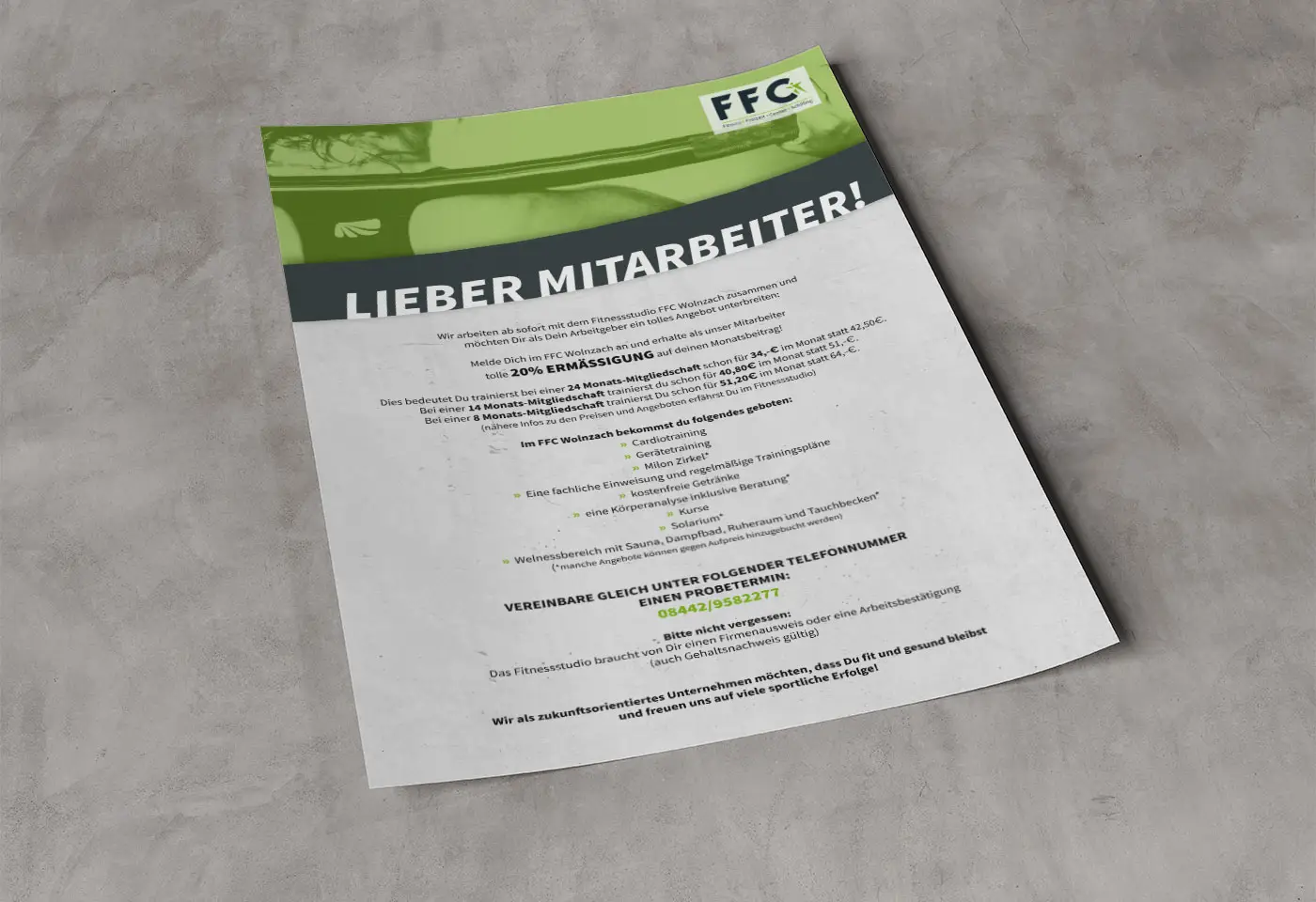Firmenpromotion Mitarbeiter FFC Wolnzach